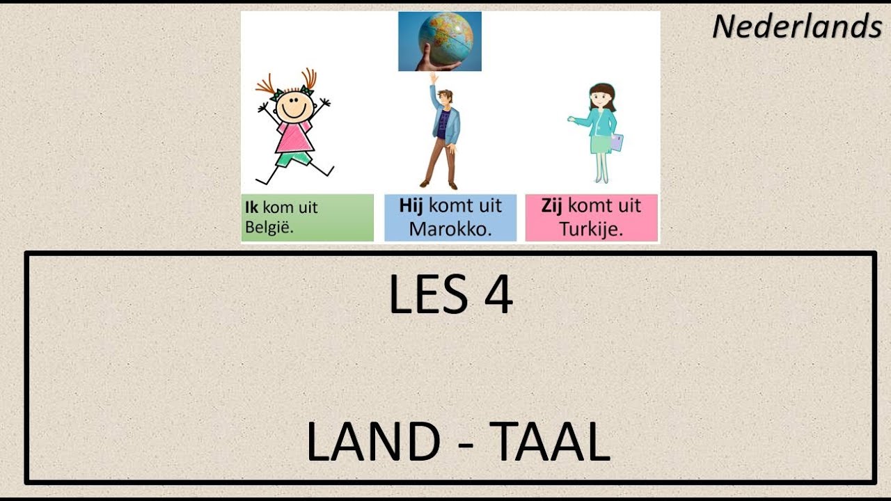 NT2 - LES 4 - Uit welk land kom jij?  #Nederlandsleren #learndutch #Hollandacaögreniyorum