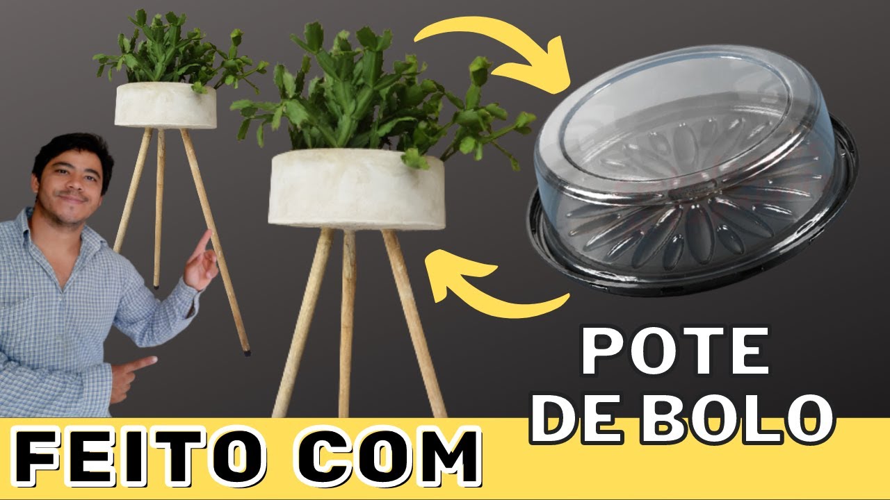 👆👆👆 MUITO FÁCIL DE FAZER 🤩👉 Diy vasos decorativos luxuosos usando bandeja de bolo  @bora FAZER ​