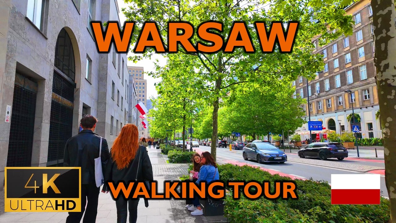 ⁴ᴷ⁶⁰ 🇵🇱 Warsaw/Poland | Walking Around Downtown (May 2025) [4K]