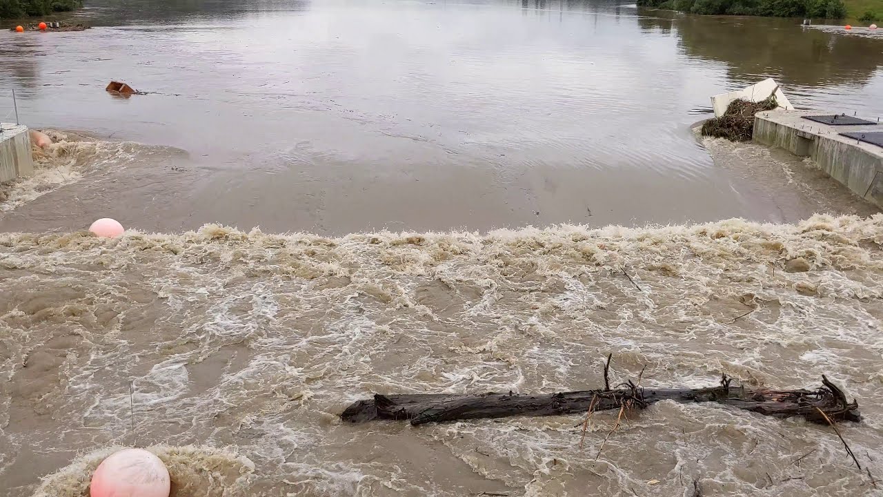 Hochwasser in Witten/Bochum (UHD), 15.07.2021, Kemnader See, Ruhr