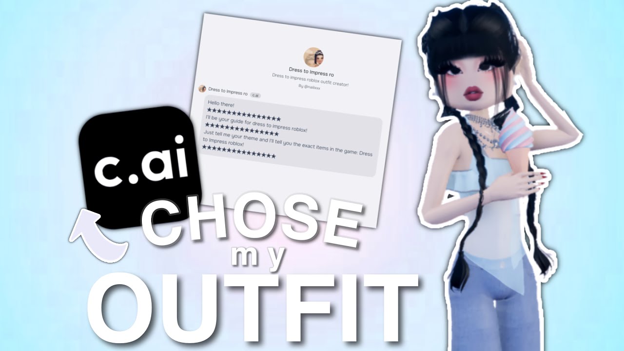 Roblox Dress To Impress BUT CHARACTER AI CHOSE MY OUTFIT?! || *NEW SUMMER UPDATE* || bellefleurq