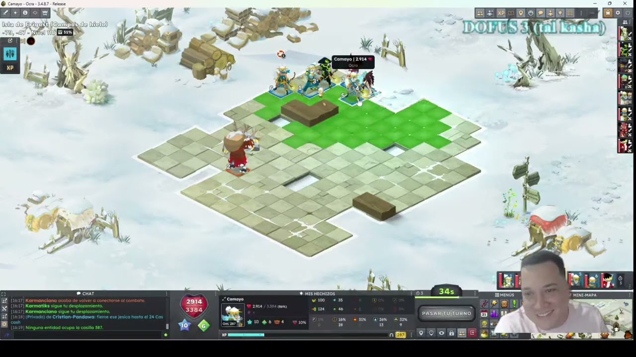 Matando la minitobola con los de gremios, pero no soy el único manco. Dofus 