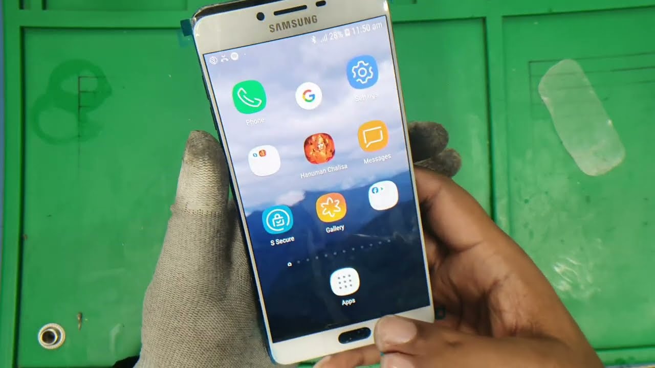 Samsung galaxy c9pro display problem repair video distortion restoration full service video