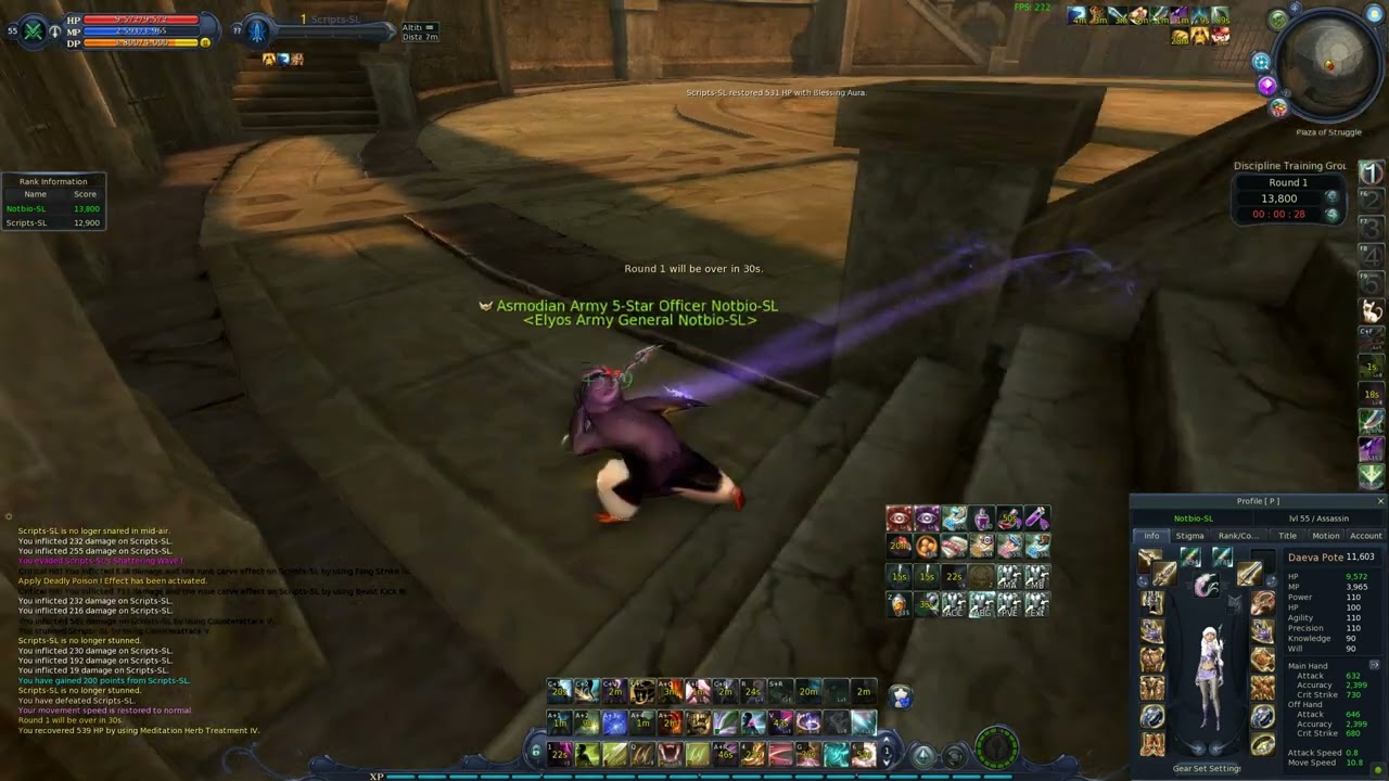 Aion Classic: Assassin vs Gladiator (Script) Part 3