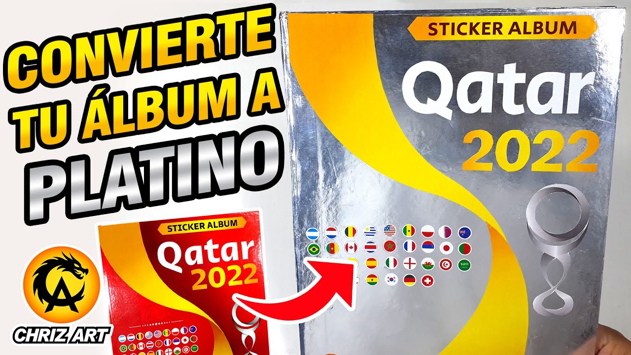 🔥 Tutorial TAPA DURA Álbum 3 REYES PLATINO, SILVER del Mundial Qatar 2022 - Empastado | CHRIZ ART