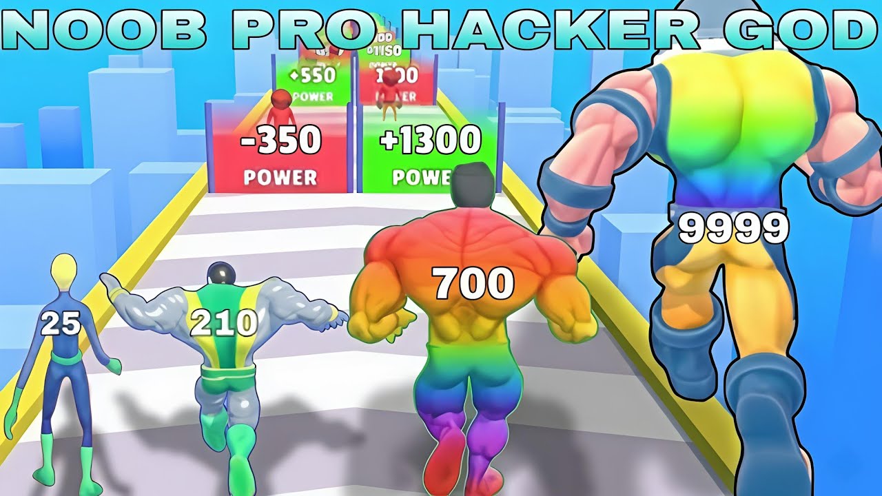 Amazing Gameplay 😍|NOOB VS PRO VS HACKER VS GOD in Big Man Runner