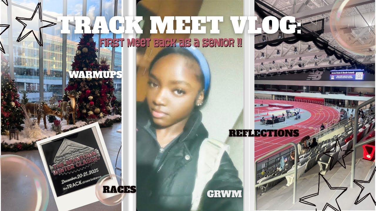 HS TRACK MEET VLOG ᯓ★: first meet as a SENIOR, weekend days, grwm, races, long & triple jump, etc!!