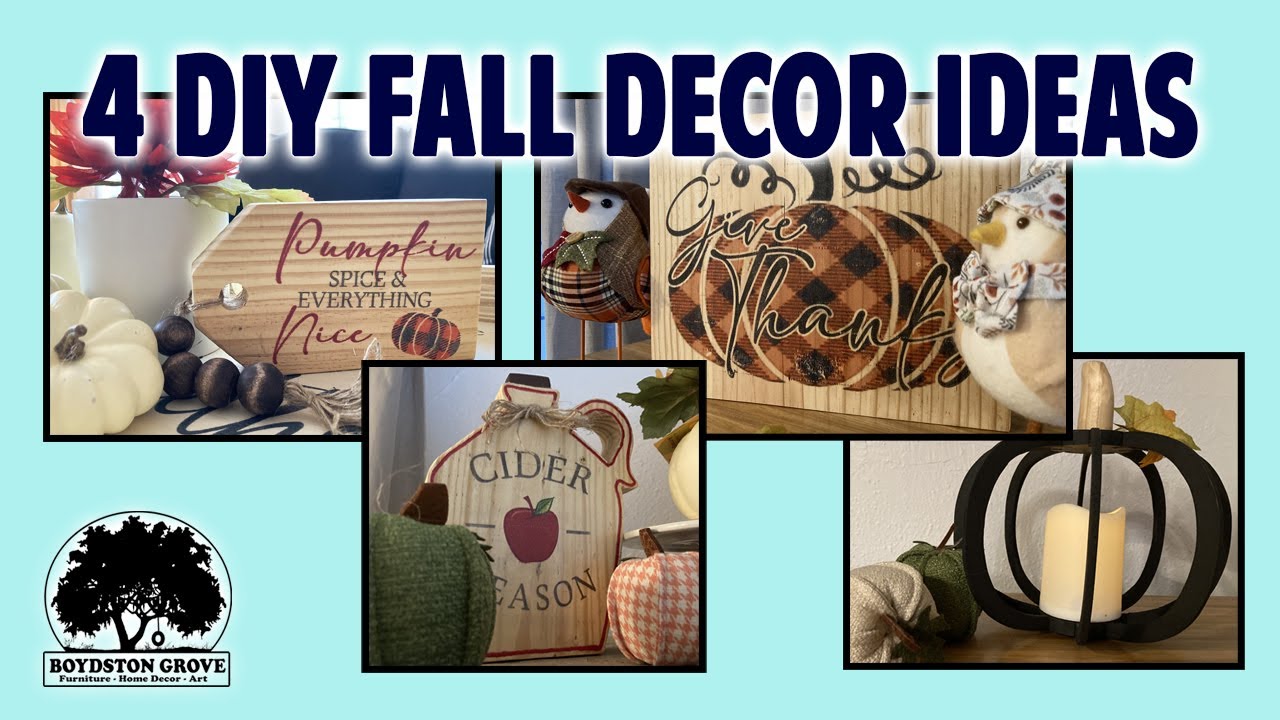 4 Quick DIY Fall Décor Ideas // Easy Woodworking Projects