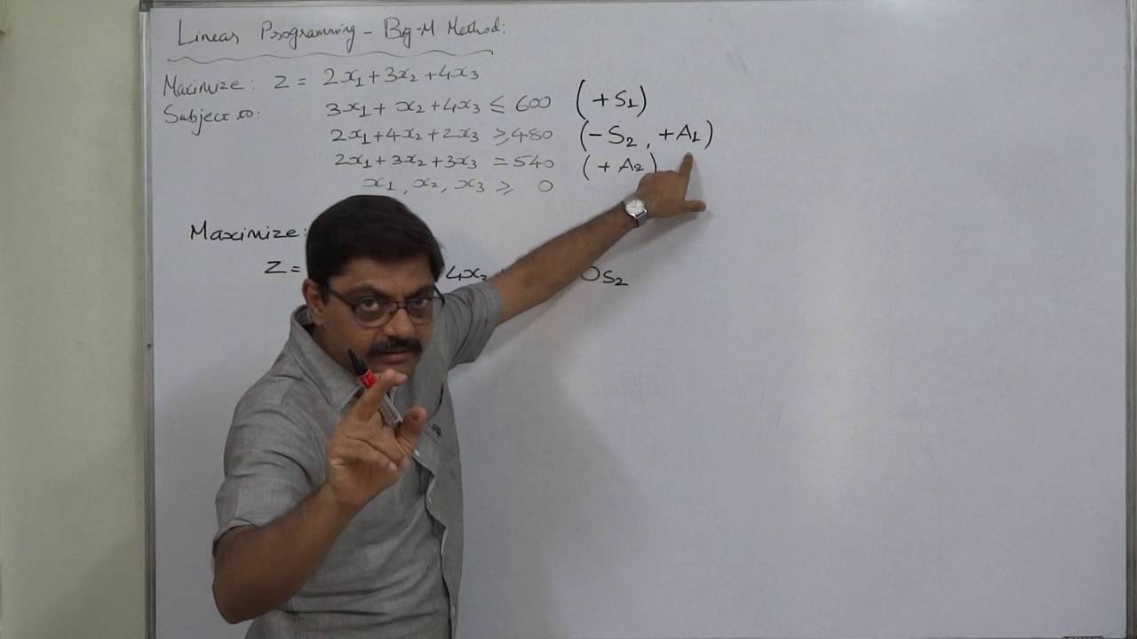 Big M Method Simplified and Easiest way - 10 Part 1 of 4