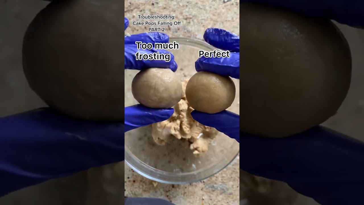 Troubleshooting how to keep cake pops from falling off the stick  👩‍🔬📍 This is P