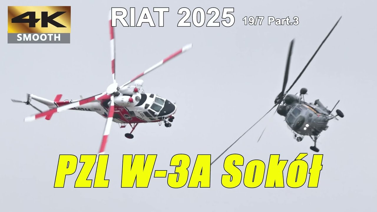 Eastern Europe’s Falcon:  Czech Air Force W-3 Sokół Helicopter | RIAT 19/07/2025 Part.3