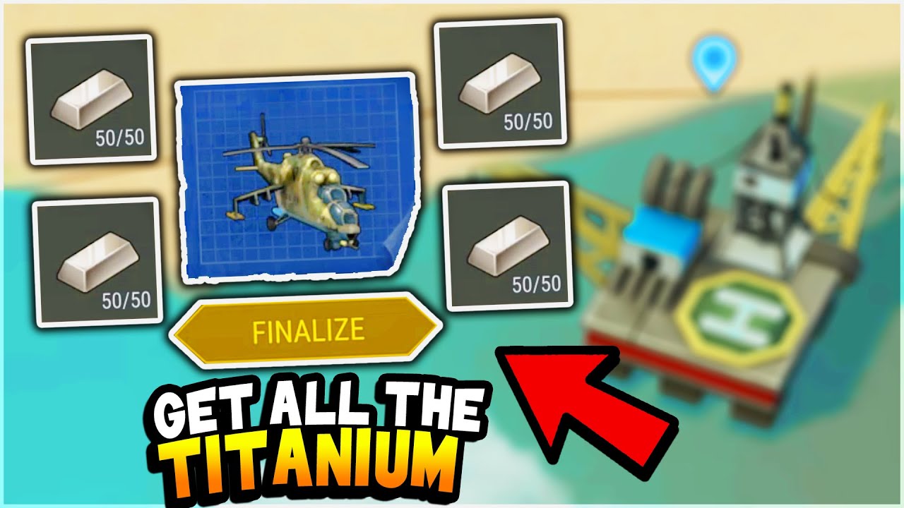 GET ALL THE TITANIUM! (Helicopter, Oil Rig, Bunker Charlie...) - Last Day on Earth Survival