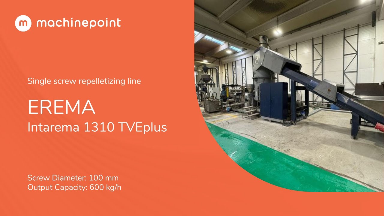 EREMA Intarema 1310 TVEplus Single screw repelletizing line | EREMA Machines
