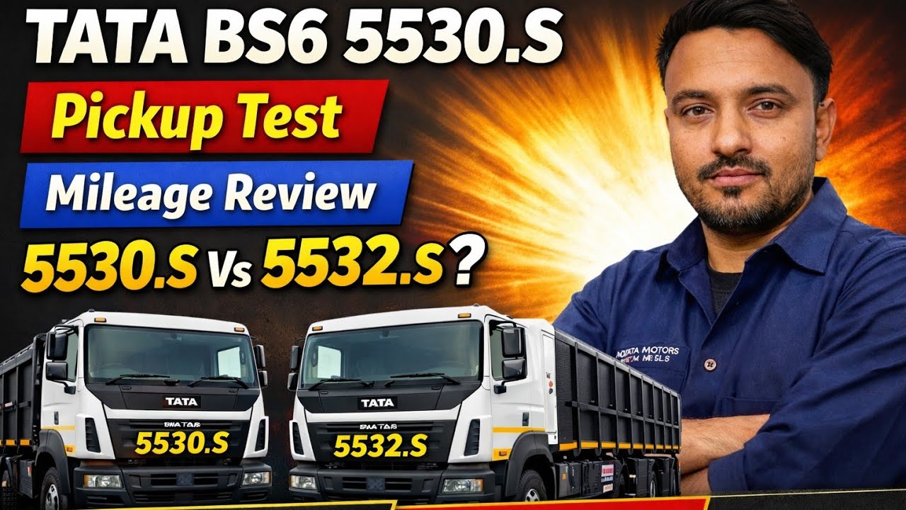 TATA BS6 5530.S Engine Pickup & Mileage Test 🚚 | 5530.S vs 5532.S Full Comparison | Truck Mechanic 