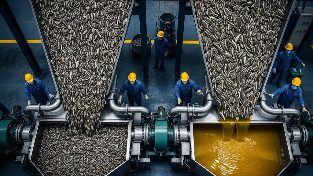 From Sunflower Plants to Sunflower Seeds Oil: The Complete Life-Cycle Process