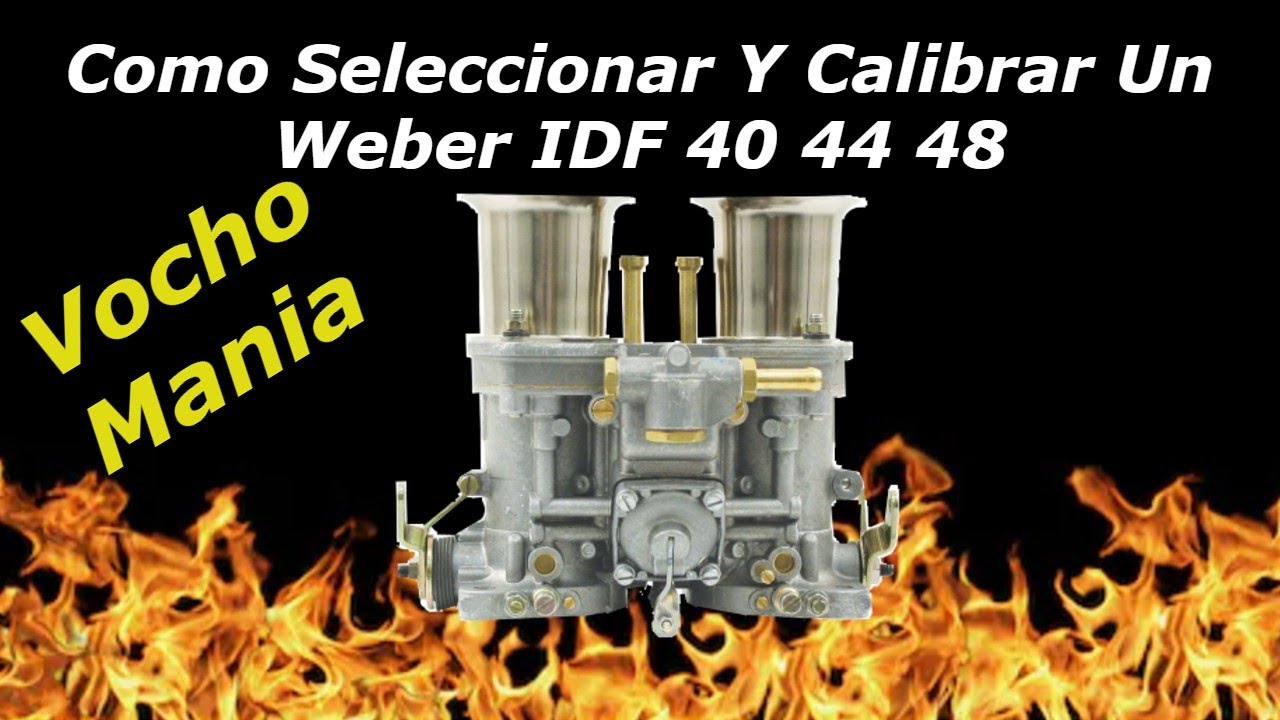 Las Cosas Mas Importantes De Un Carburador Weber IDF