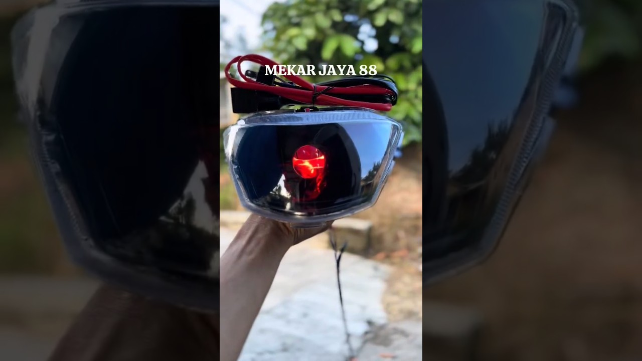 REFLEKTOR MIO J CUSTOM LAMPU H4‼️#lampuh4 #mioj