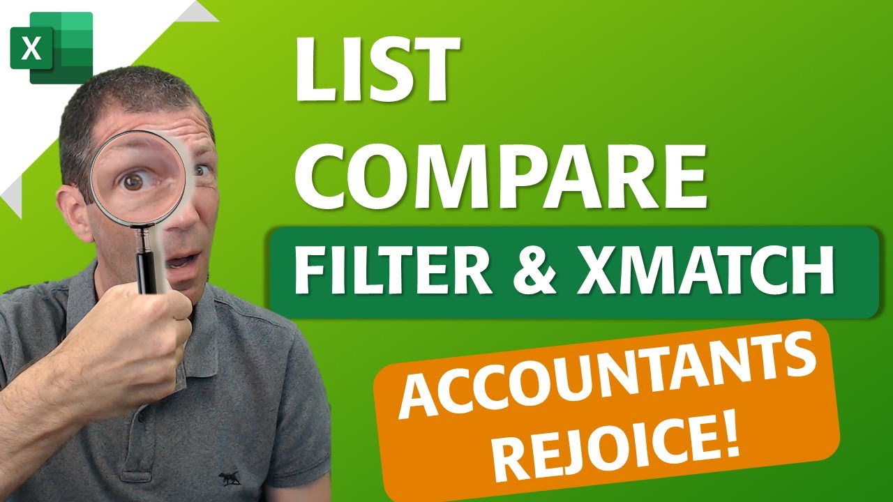 List Compare in Excel with FILTER XMATCH