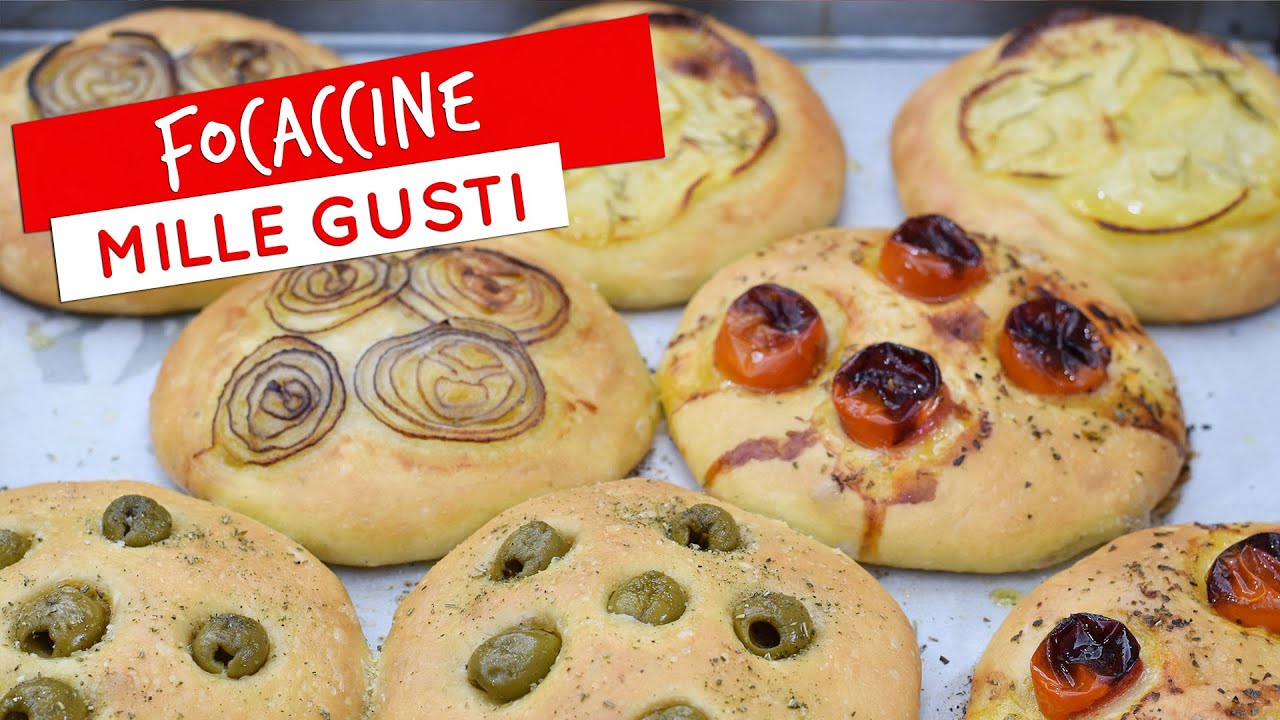 Focaccine soffici mille gusti: ricetta facilissima