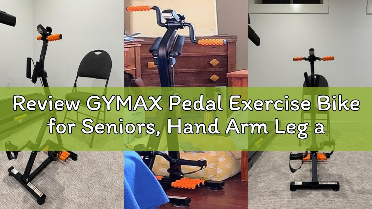Review GYMAX Pedal Exercise Bike for Seniors, Hand Arm Leg and Knee Fitness Machine with Massage, LC