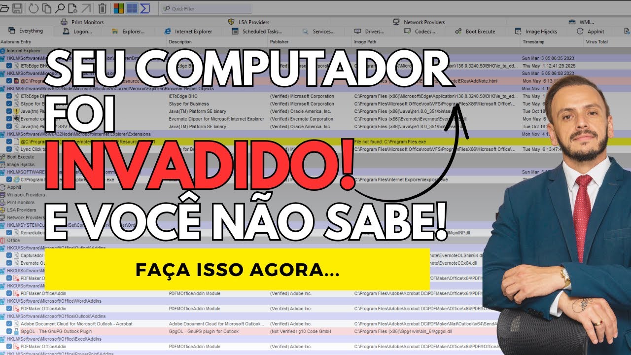 TUTORIAL: Como verificar se seu PC foi INVADIDO ou HACKEADO! REMOVA!