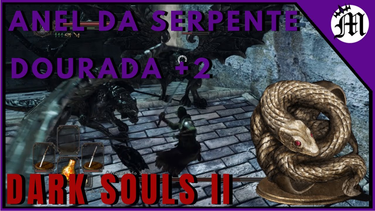 Dark souls ii: Como o pegar anel da serpente dourada +2.