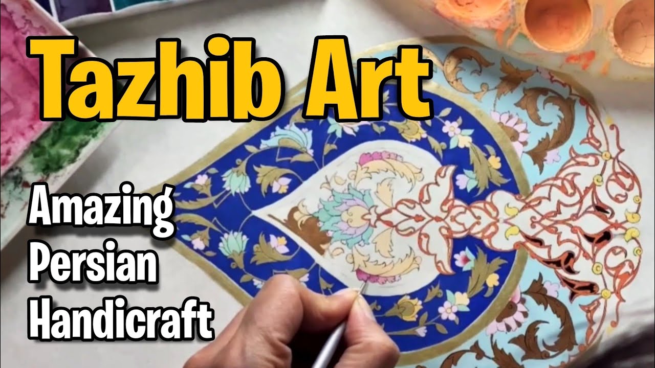 Tazhib art, how to practice tazhib or Islamic illumination handicraft