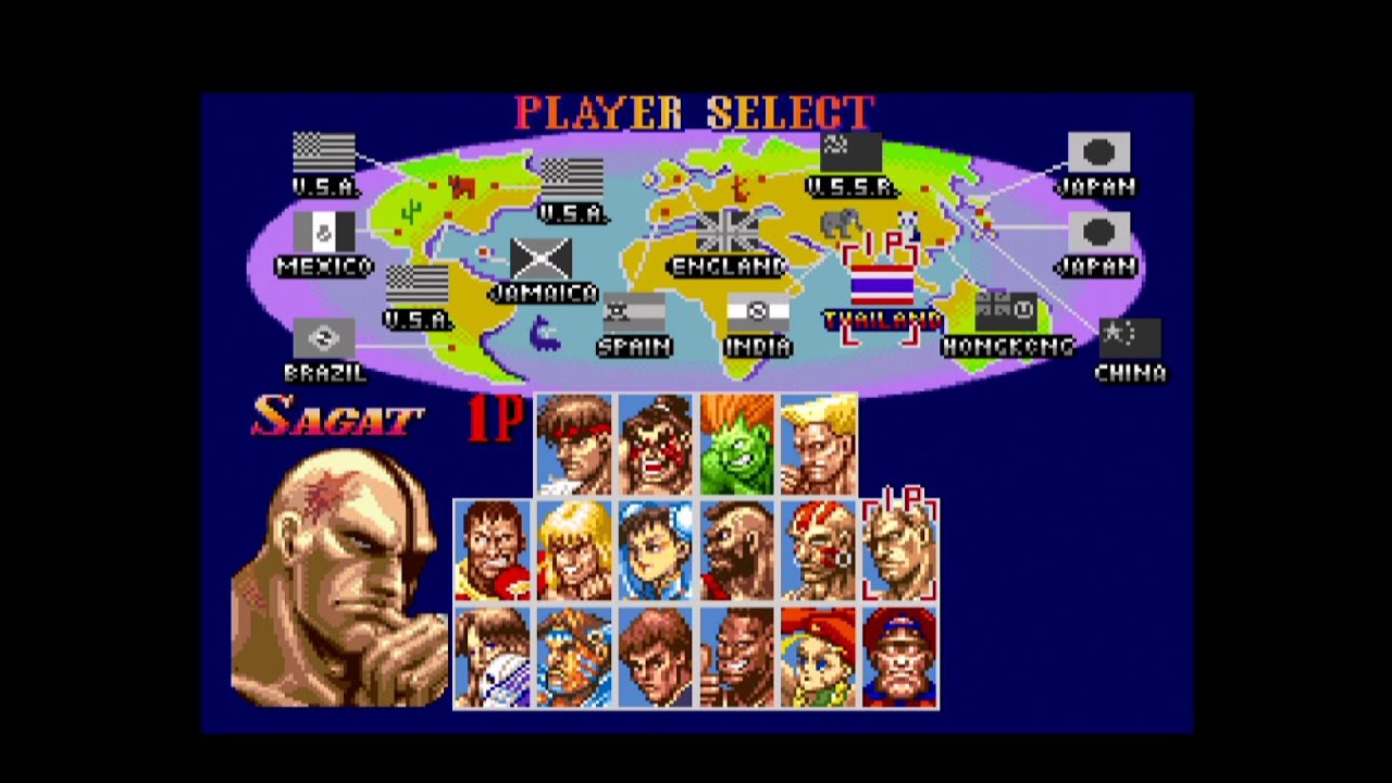 スーパーストリートファイター2(SFC)　Lv8負け無しクリア　サガット