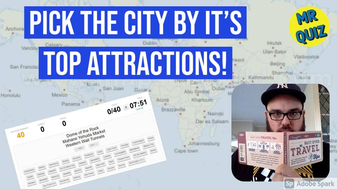 Cities by their famous attractions - I ran out of time on this quiz!