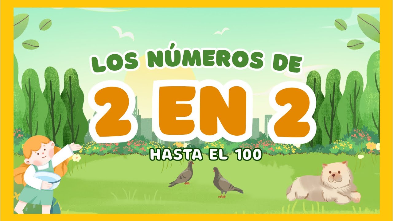 🟠🟢Números Pares de 2 en 2 hasta el 100