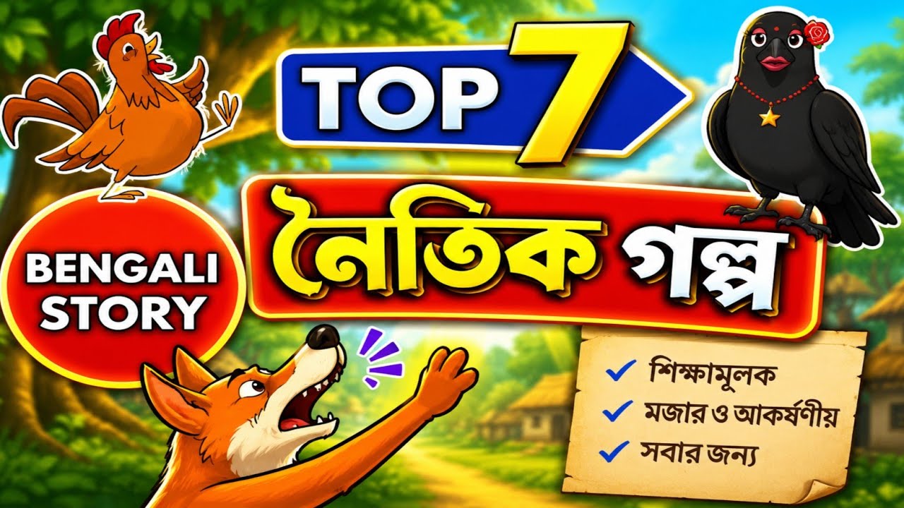  নৈতিক গল্প|| Bangla cartoon || Bengali stories for kids|| Bangla Moral story | Fairy tales bangla |