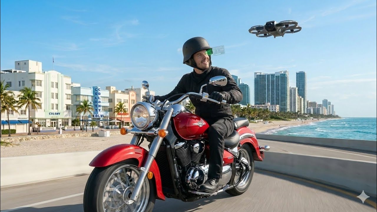 🤔 Can the DJI NEO 2 autonomous drone keep track of my Suzuki Boulevard Motorcycle? 