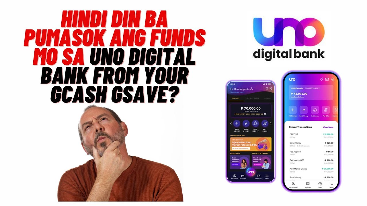 HINDI RIN BA PUMASOK SA UNO DIGITAL BANK ANG PERA MO FROM GCASH?