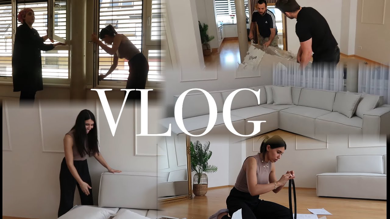 YENİ KOLTUĞUM GELDİ🔥BAYILDIK😍MASA MONTAJIYLA İMTİHANIM, EVİ MİSLEDİK🧼 - GÜNLÜK VLOG