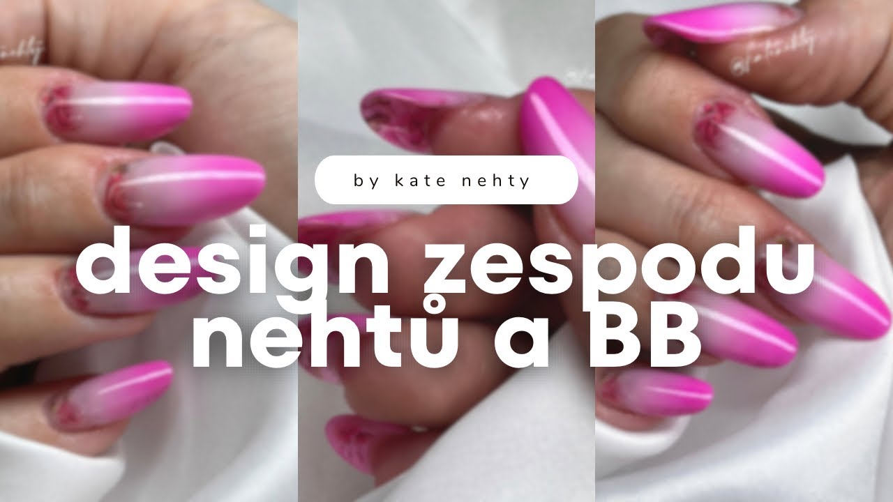 Jak vytvořit dokonalý babyboomer 💅🏻 design zespodu nehtu a zastřený od kůžiček | Kate nehty