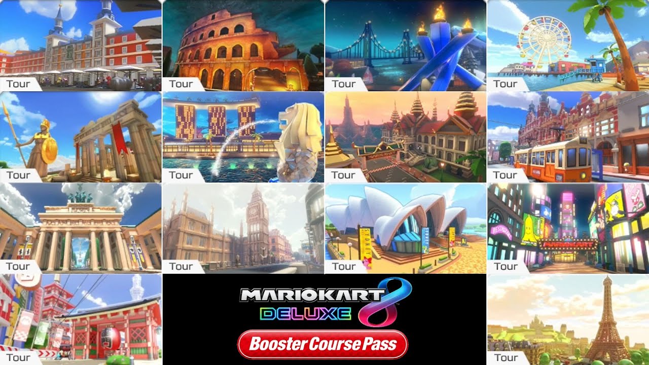 Mario Kart 8 Deluxe - Wave 6 // All 14 Mario Kart Tour City Courses [150cc]
