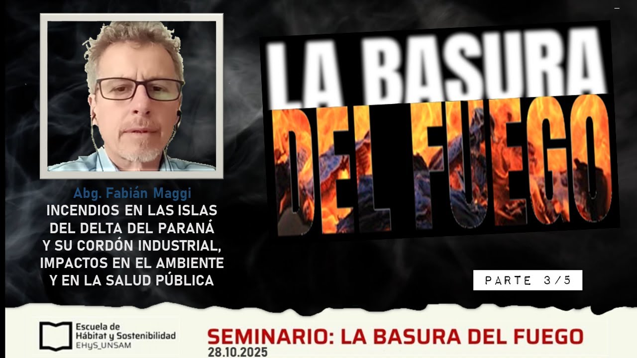Incendios en Islas del Paraná y su cordón industrial. Seminario #EHyS #UNSAM Cap 3/5