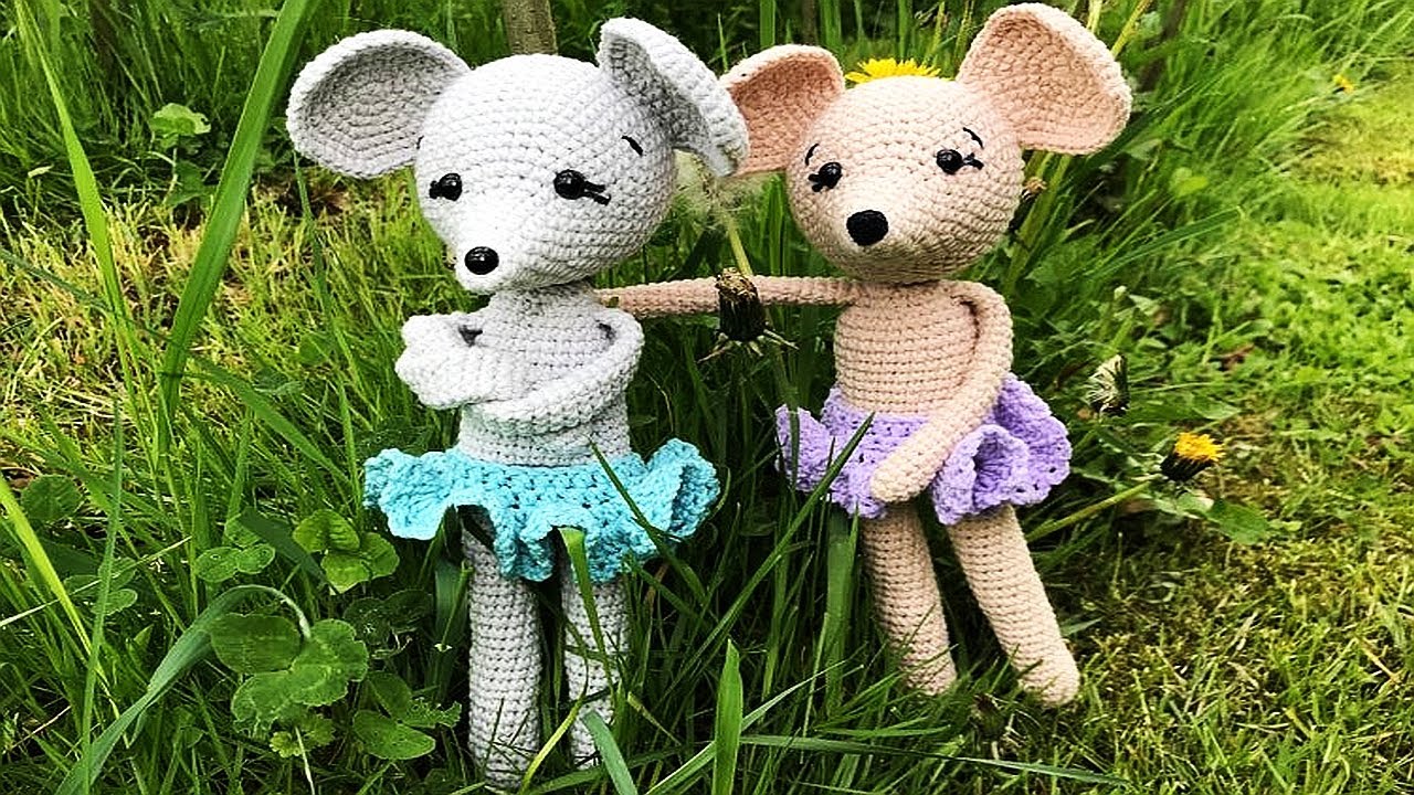 Jak zrobić maskotkę Myszkę Malwine na szydełku. Mysz szydelkowa amigurumi 🐭 #375
