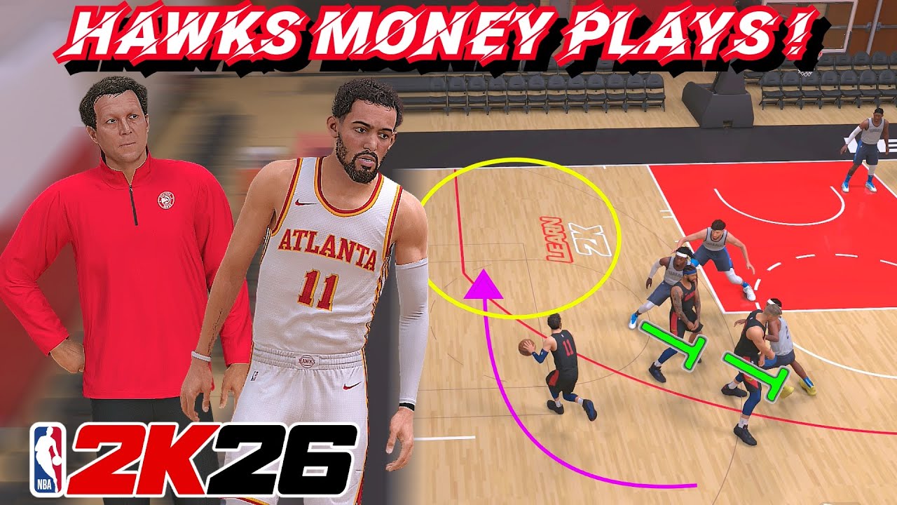 Best Pick & Roll Playbook In NBA 2K26 ! | Hawks Money Plays Tutorial