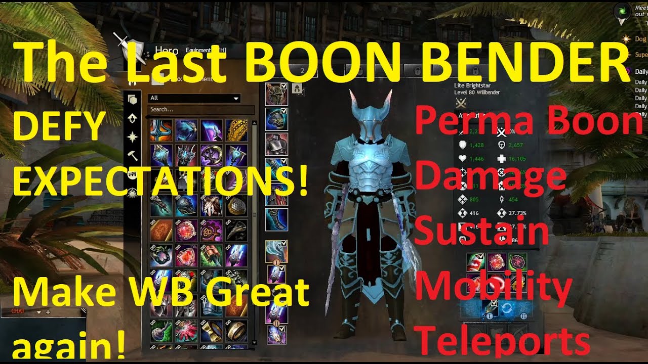 Celestial Willbender Roamer: THE BOONBENDER  Build Commentary
