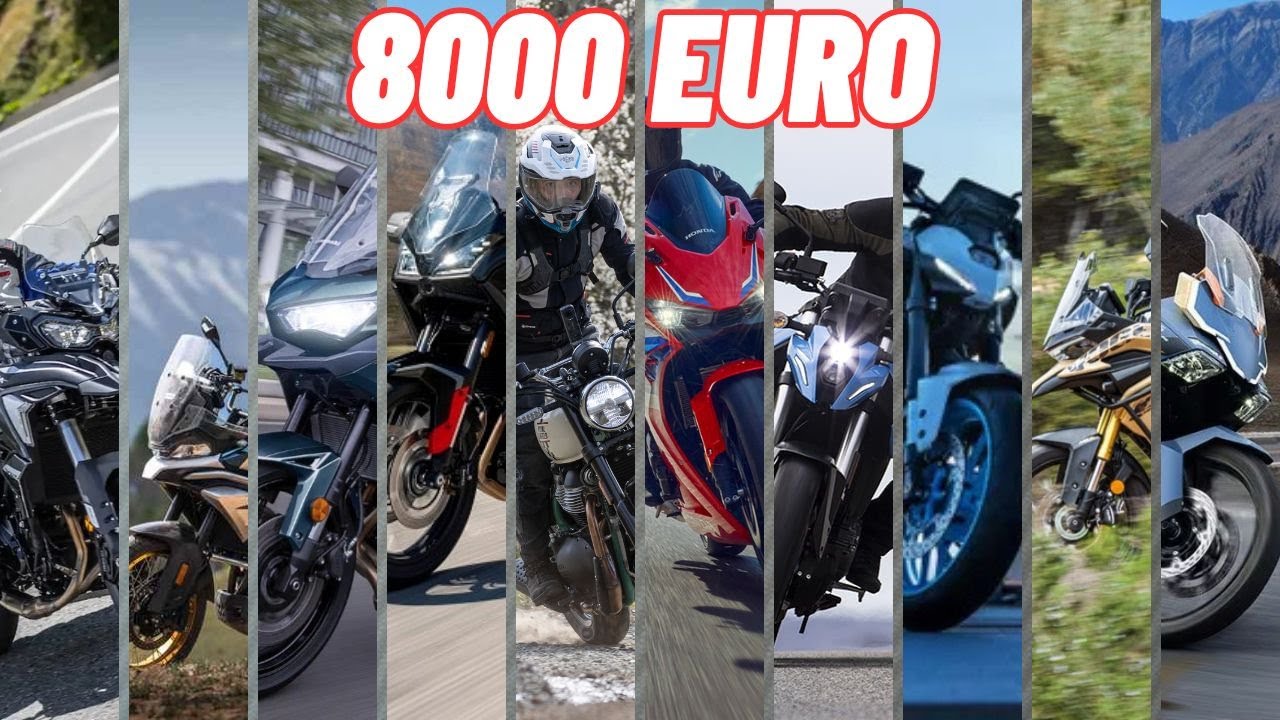 Le MIGLIORI MOTO più POTENTI a MENO  di 8000 EURO