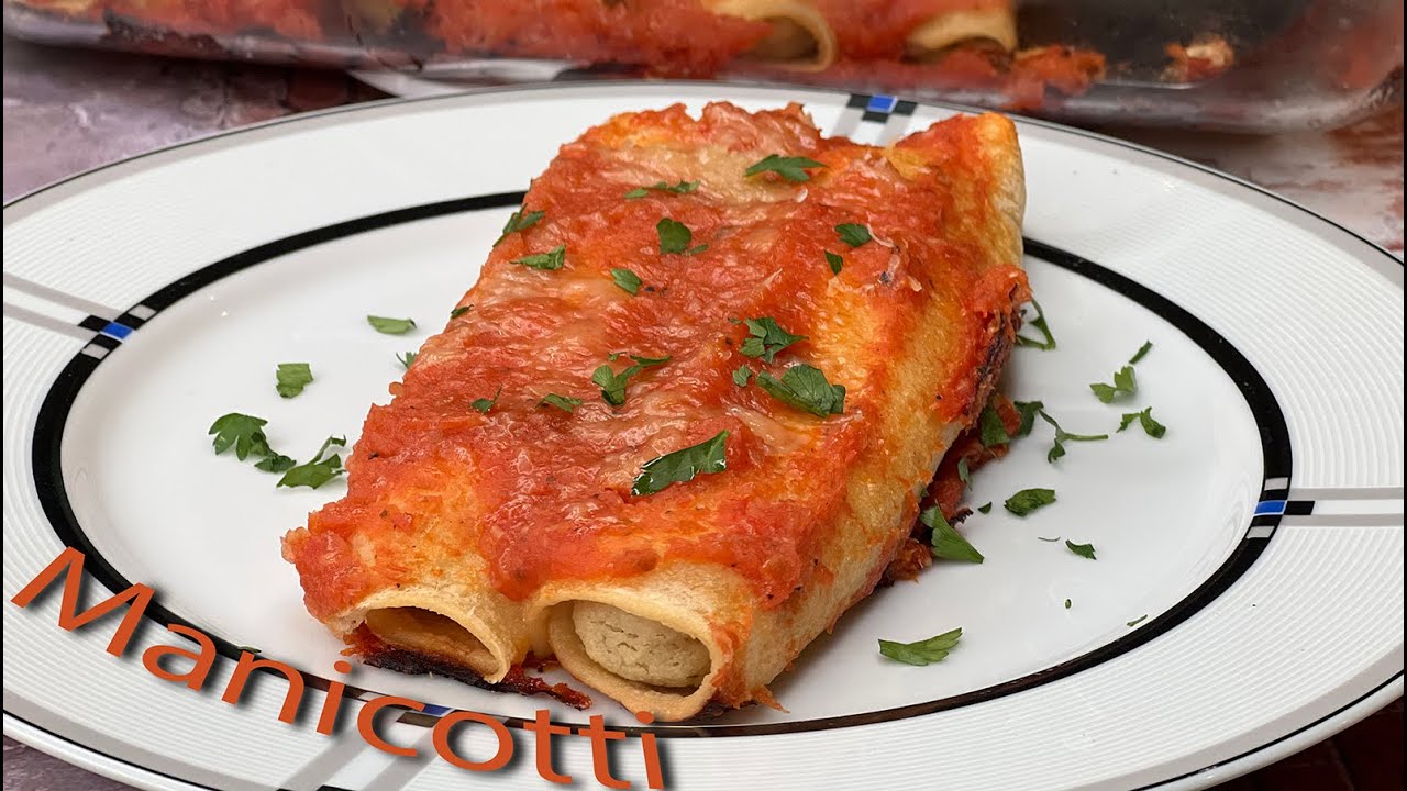 Manicotti (Vegan, Gluten Free)