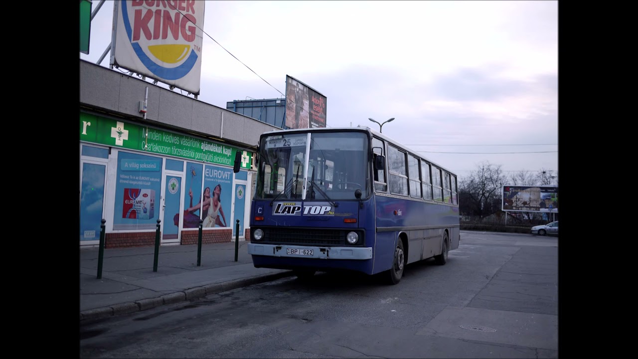 [SOUND] BPI-622 BKV 25-ös viszonylat és Garázsmenet  Ikarus 260.46  /Budapest Bus Sound/