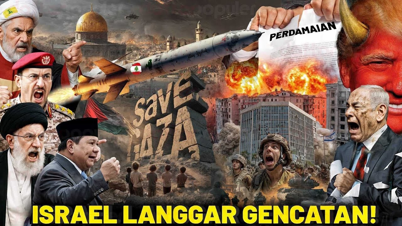 MUNAFIKUN! Israel Langgar Gencatan Senjata, Gaza Kembali Dibombardir