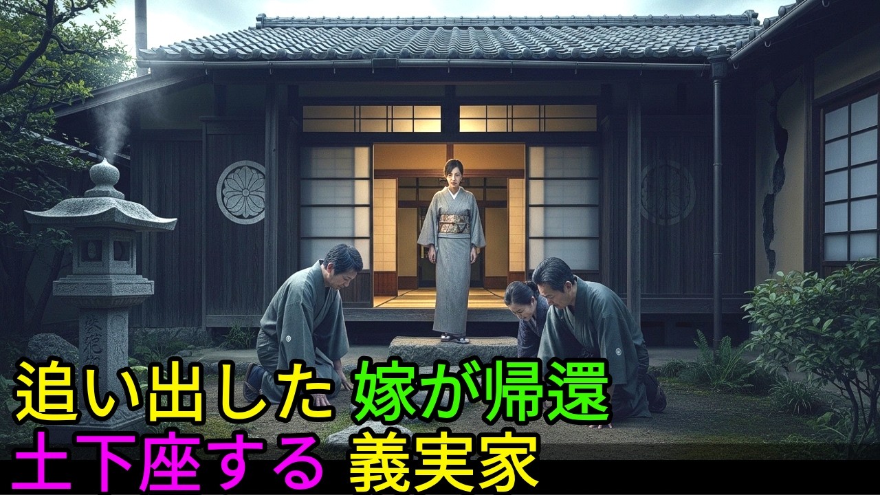 「出て行け」と追い出された嫁…帰ってきた日、義実家は終わった.              追い出した嫁が帰還, 土下座する義実家