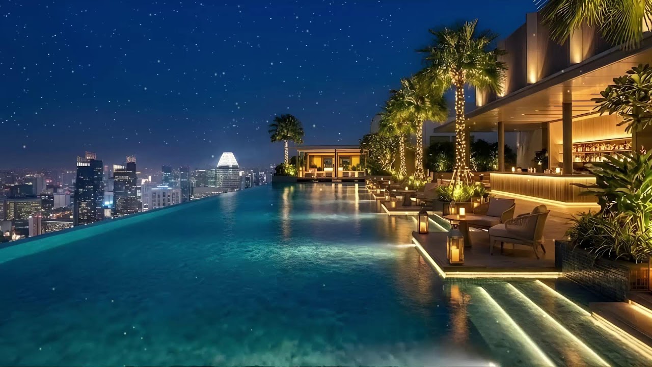 Luxury Penthouse Lounge | 24/7 Deep House & Skyline Vibes | BREEZE at 23°