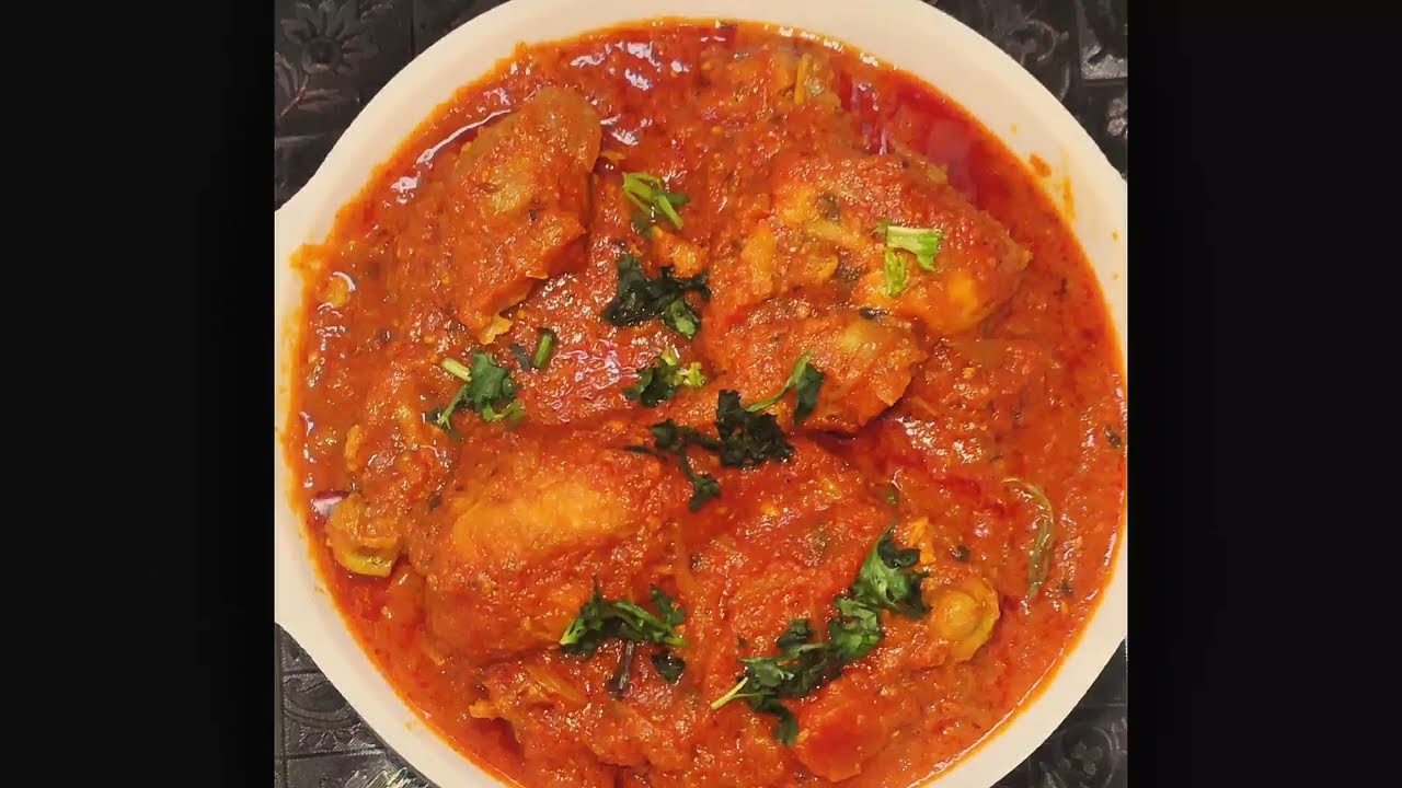 Kashmiri Kokur tomato recipe Kashmiri style tomato and chicken curry