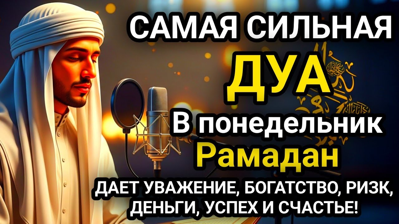 Дуа В понедельник Рамадан Очень сложные проблемы будут решены#дуа