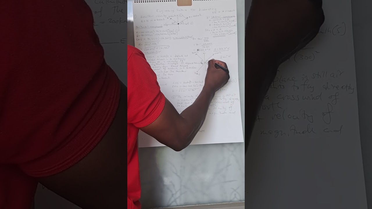 Engineering science n4: Resultant velocity 