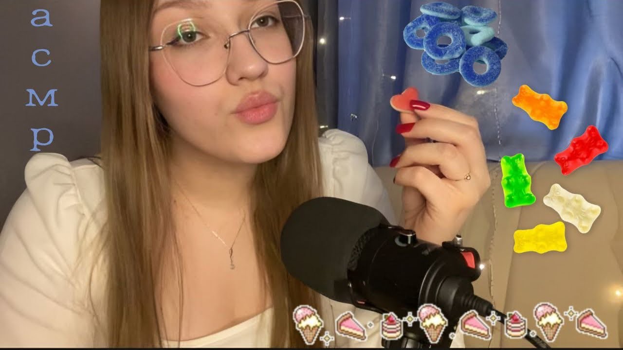 АСМР итинг мармеладок🍬| ASMR eating marmalade💙
